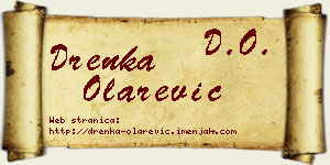 Drenka Olarević vizit kartica